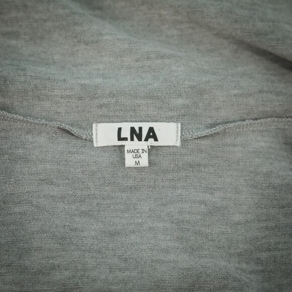 LNA Revolve Size Medium M Grey Gray Open Elbow Long Sleeve Duster Cardigan - Picture 4 of 6